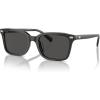 imageCoach Mens Hc8398u Universal Fit Square SunglassesTransparent Dark GreyGrey Solid