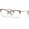 imageCoach Womens HC5184 Rectangular Prescription Eyewear Frames Shiny Rose GoldGrapeDemo Lens 54 mm