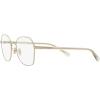 imageCoach Womens Hc5155 Hexagonal Prescription Eyewear FramesShiny Light GoldDemo Lens