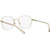 imageCoach Womens Hc5155 Hexagonal Prescription Eyewear FramesShiny Light GoldDemo Lens