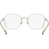 imageCoach Womens Hc5155 Hexagonal Prescription Eyewear FramesShiny Light GoldDemo Lens
