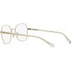 imageCoach Womens Hc5155 Hexagonal Prescription Eyewear FramesShiny Light GoldDemo Lens