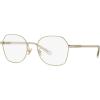 imageCoach Womens Hc5155 Hexagonal Prescription Eyewear FramesShiny Light GoldDemo Lens