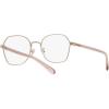 imageCoach Womens Hc5155 Hexagonal Prescription Eyewear FramesShiny Rose GoldDemo Lens