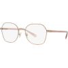 imageCoach Womens Hc5155 Hexagonal Prescription Eyewear FramesShiny Rose GoldDemo Lens
