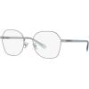 imageCoach Womens Hc5155 Hexagonal Prescription Eyewear FramesShiny SilverDemo Lens