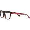 imageCoach Womens Hc6197u Universal Fit Square Prescription Eyewear FramesDark TortoiseDemo Lens