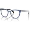 imageCoach Womens Hc6222u Universal Fit Square Prescription Eyewear FramesTransparent BlueDemo Lens