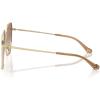 imageCoach Womens Hc7165d Square SunglassesShiny Light Gold BrownBrown Peach Gradient