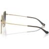 imageCoach Womens Hc7165d Square SunglassesShiny Light GoldGrey Gradient