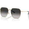 imageCoach Womens Hc7165d Square SunglassesShiny Light GoldGrey Gradient