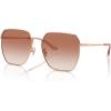 imageCoach Womens Hc7165d Square SunglassesShiny Rose GoldBurgundy Gradient
