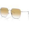 imageCoach Womens Hc7165d Square SunglassesShiny SilverYellow Clear Gradient