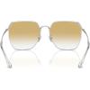 imageCoach Womens Hc7165d Square SunglassesShiny SilverYellow Clear Gradient