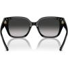 imageCoach Womens Hc8392u Universal Fit Square SunglassesBlackGrey Gradient