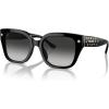 imageCoach Womens Hc8392u Universal Fit Square SunglassesBlackGrey Gradient