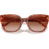 imageCoach Womens Hc8392u Universal Fit Square SunglassesCaramel TortoiseBrown Gradient