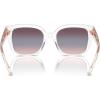 imageCoach Womens Hc8392u Universal Fit Square SunglassesTransparent ClearPurple Blue Pink Gradient