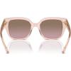 imageCoach Womens Hc8392u Universal Fit Square SunglassesTransparent Dusty RoseBrown Pink Gradient