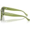 imageCoach Womens Hc8392u Universal Fit Square SunglassesTransparent Key LimeGrey Solid