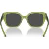 imageCoach Womens Hc8392u Universal Fit Square SunglassesTransparent Key LimeGrey Solid