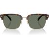 imageCOACH HC8412 Rivet Square Sunglasses Light GoldDark TortoiseGreen Solid 56 mm