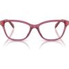 imageCOACH Womens Hc6243f Low Bridge Fit Square Prescription Eyewear FramesTransparent BurgundyDemo Lens