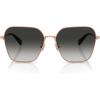 imageCOACH Womens Hc7168 Butterfly SunglassesShiny Rose GoldGrey Gradient