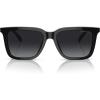 imageCoach Mens Hc8385u Universal Fit Square SunglassesBlackGrey Gradient Polarized