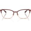 imageCoach Womens HC5184 Rectangular Prescription Eyewear Frames Shiny Rose GoldGrapeDemo Lens 54 mm