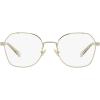 imageCoach Womens Hc5155 Hexagonal Prescription Eyewear FramesShiny Light GoldDemo Lens