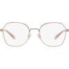imageCoach Womens Hc5155 Hexagonal Prescription Eyewear FramesShiny Rose GoldDemo Lens