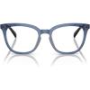 imageCoach Womens Hc6222u Universal Fit Square Prescription Eyewear FramesTransparent BlueDemo Lens