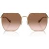 imageCoach Womens Hc7165d Square SunglassesShiny Light Gold BrownBrown Peach Gradient
