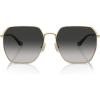 imageCoach Womens Hc7165d Square SunglassesShiny Light GoldGrey Gradient