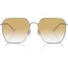 imageCoach Womens Hc7165d Square SunglassesShiny SilverYellow Clear Gradient