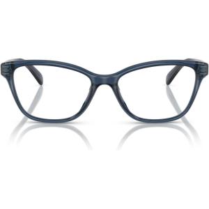 imageCOACH Womens Hc6243f Low Bridge Fit Square Prescription Eyewear FramesTransparent BlueDemo Lens