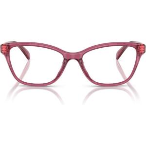 imageCOACH Womens Hc6243u Sculpted C Hardware Universal Fit Square Prescription Eyewear FramesTransparent BurgundyDemo Lens