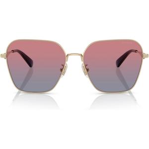 imageCOACH Womens Hc7168 Butterfly SunglassesShiny Light GoldBlue Saddle Gradient