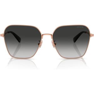 imageCOACH Womens Hc7168 Butterfly SunglassesShiny Rose GoldGrey Gradient