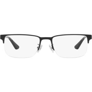 imageCoach Mens Hc5158 Rectangular Prescription Eyewear FramesShiny BlackDemo Lens