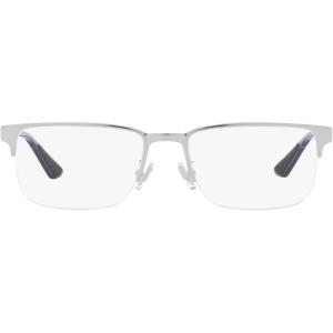 imageCoach Mens Hc5158 Rectangular Prescription Eyewear FramesShiny SilverDemo Lens