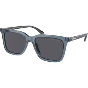 imageCoach Mens Hc8385u Universal Fit Square SunglassesTransparent BlueBlue Solid