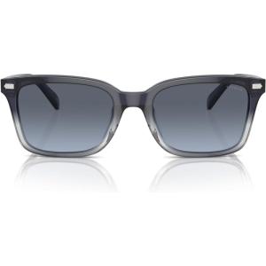 imageCoach Mens Hc8398u Universal Fit Square SunglassesBlue GradientSmoke Blue Gradient