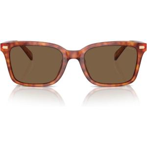 imageCoach Mens Hc8398u Universal Fit Square SunglassesCaramel TortoiseBrown Solid