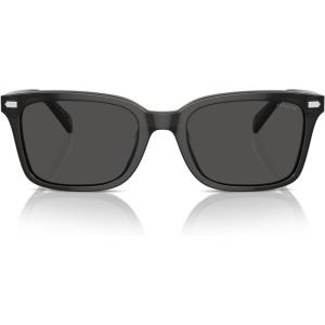 imageCoach Mens Hc8398u Universal Fit Square SunglassesTransparent Dark GreyGrey Solid