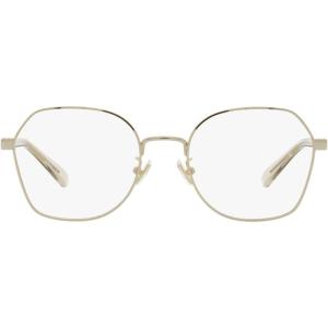 imageCoach Womens Hc5155 Hexagonal Prescription Eyewear FramesShiny Light GoldDemo Lens