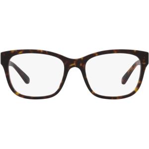 imageCoach Womens Hc6197u Universal Fit Square Prescription Eyewear FramesDark TortoiseDemo Lens