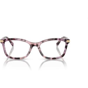 imageCoach Womens Hc6219u Universal Fit Rectangular Prescription Eyewear FramesIris TortoiseDemo Lens