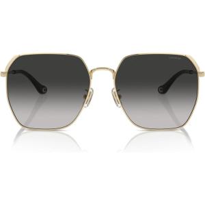 imageCoach Womens Hc7165d Square SunglassesShiny Light GoldGrey Gradient